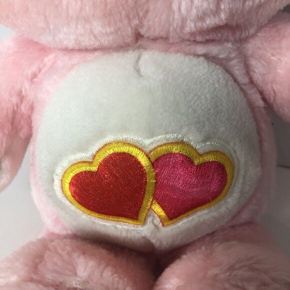 Care Bears Love A Lot Bear Plush Stuffed Animal 13” Inches Pink Hearts Vintage C - Picture 3 of 11